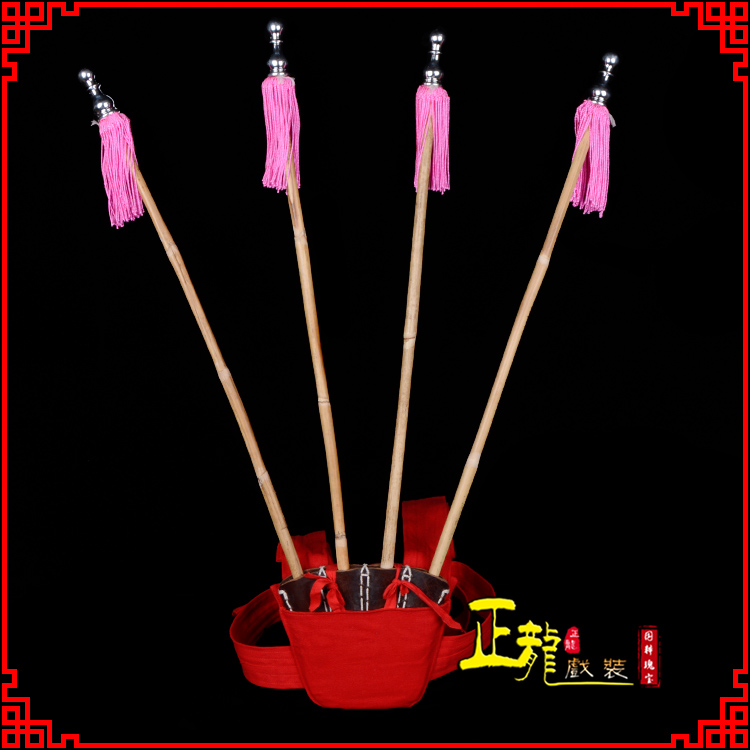 振安戏装戏曲用品靠旗男女大靠 靠板 正宗牛皮旗杆旗架