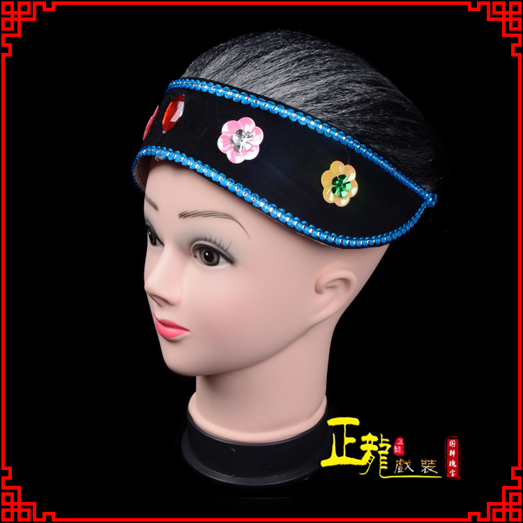 振安老旦媒婆穷老太婆假发套 老旦头套