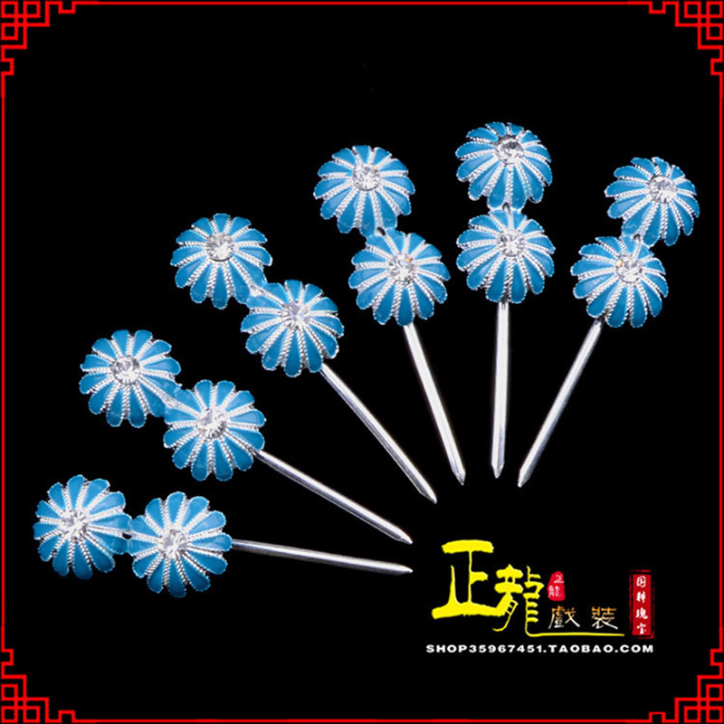 振安头面泡子旦角化妆头饰 仿点绸泡子