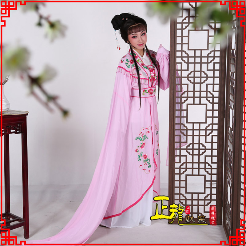 振安花旦黄梅戏服古装戏服水袖戏剧假云肩长披