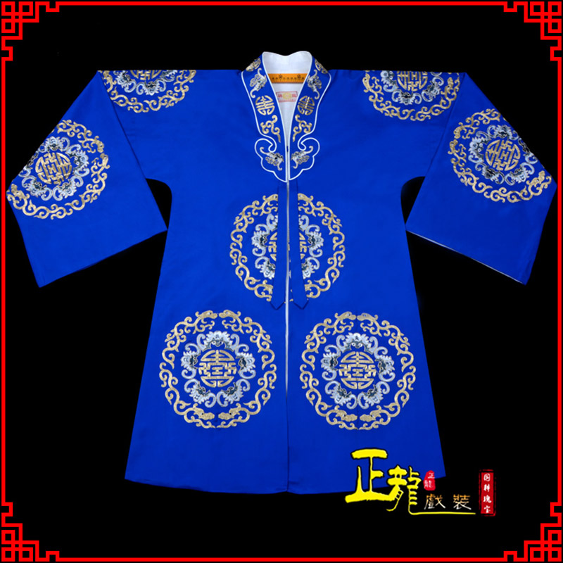 振安老旦团花披夫人土地婆软绉五蝠女员外衣